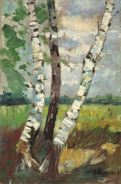 Birches by Karl Hagemeister